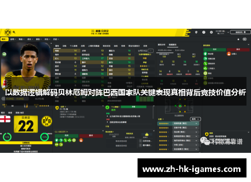 以数据逻辑解码贝林厄姆对阵巴西国家队关键表现真相背后竞技价值分析